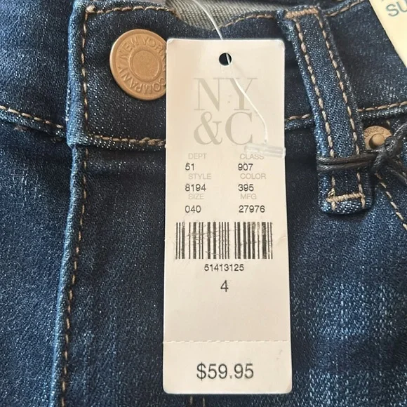 New Soho NYC High-Waist Super Skinny Dark Blue Jeans - Picture 5 of 7